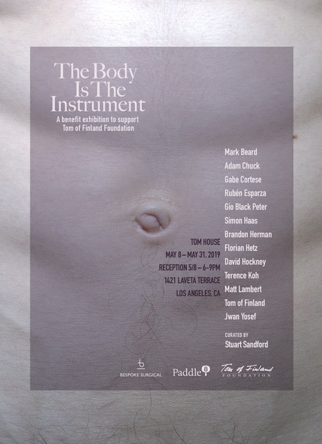 A greyscale image of a belly button, with the title 'The Body is The Instrument'